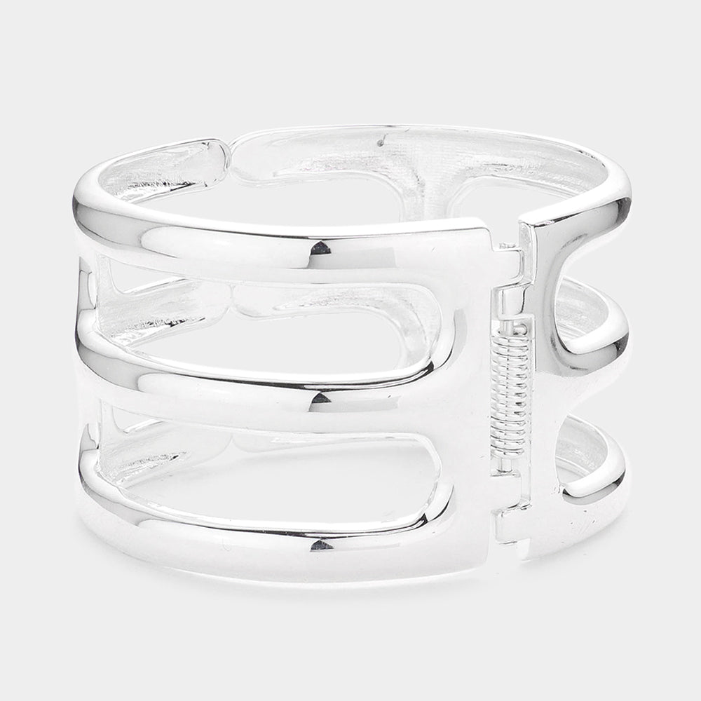 iLLASPARKZ Hinged Metal Cage Bracelet