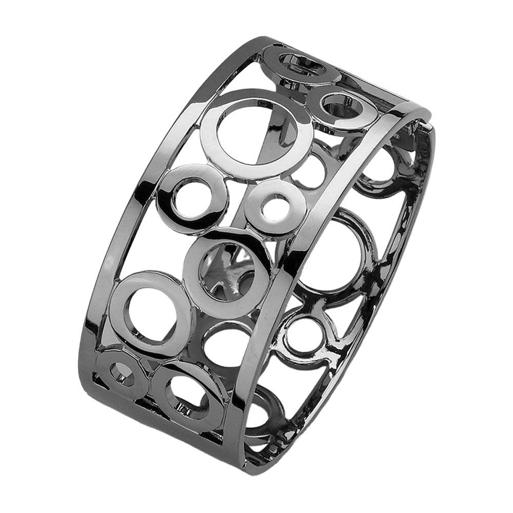 iLLASPARKZ Hinged Metal Bangle Bracelet