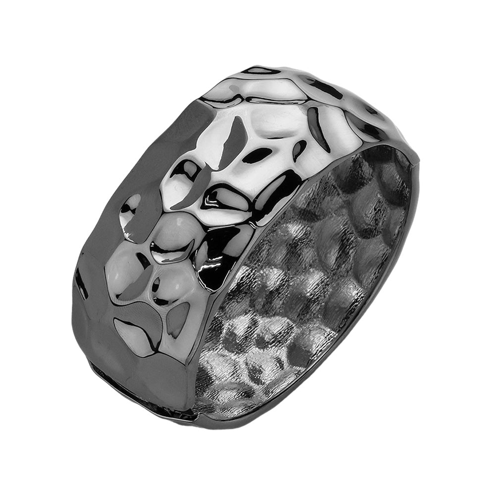 iLLASPARKZ Hammered Metal Hinged Bracelet