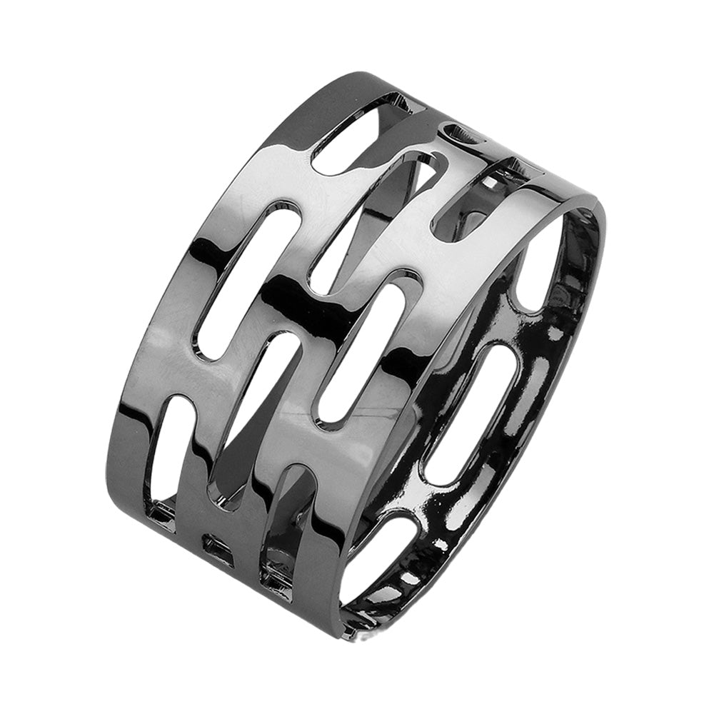 iLLASPARKZ Hinged Metal Bangle Bracelet