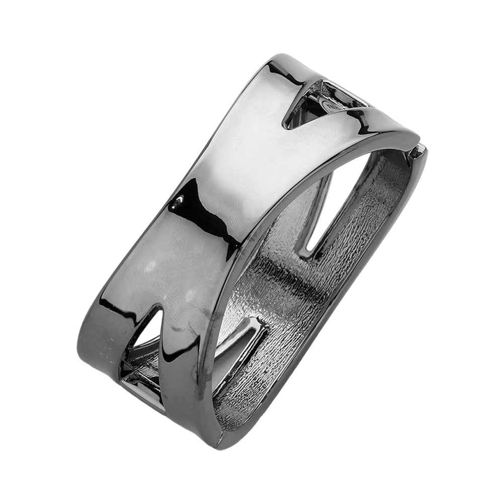 iLLASPARKZ Hinged Metal Bangle Bracelet