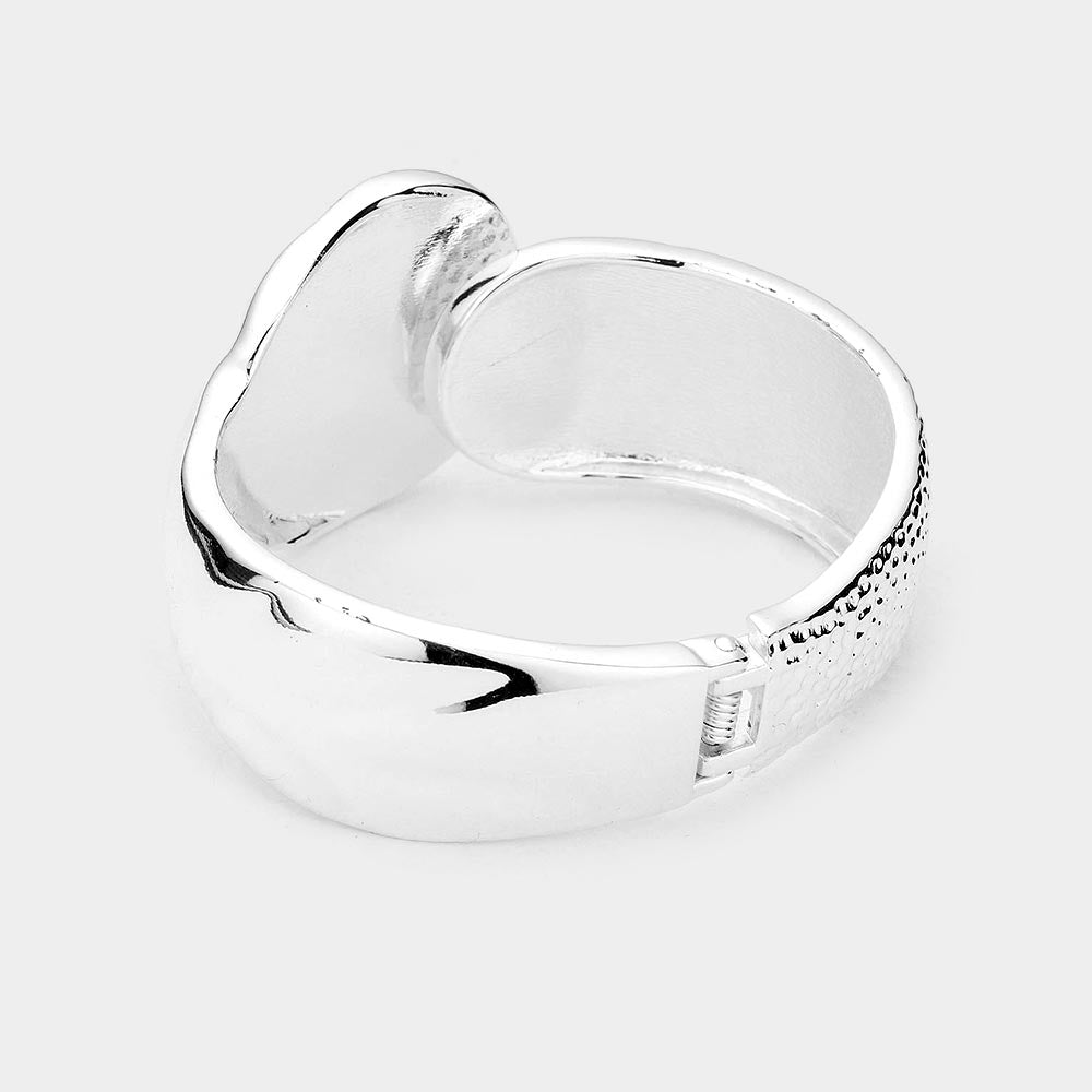 iLLASPARKZ Hammered Metal Bangle Bracelet