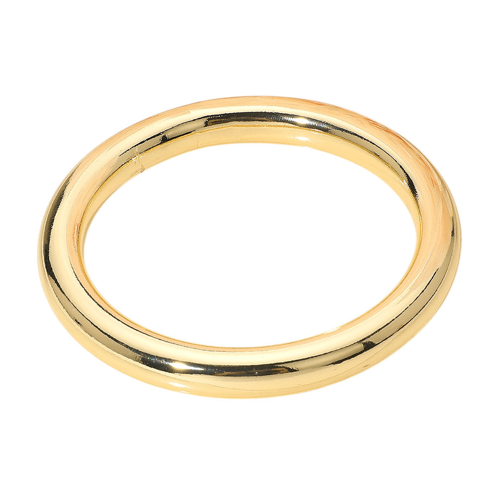 iLLASPARKZ Polished Metal Dome Bangle Bracelet