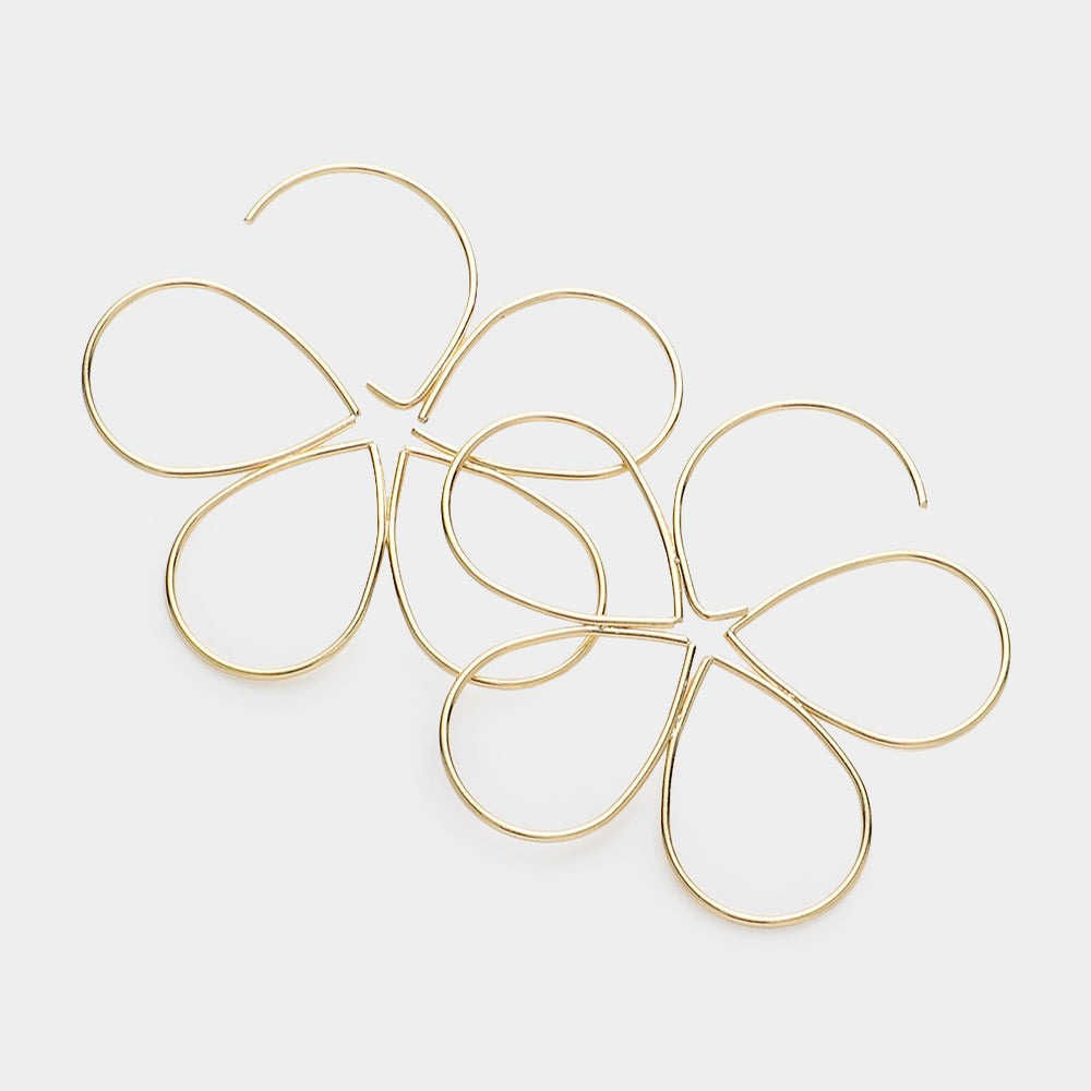 iLLASPARKZ Metal Flower Earrings