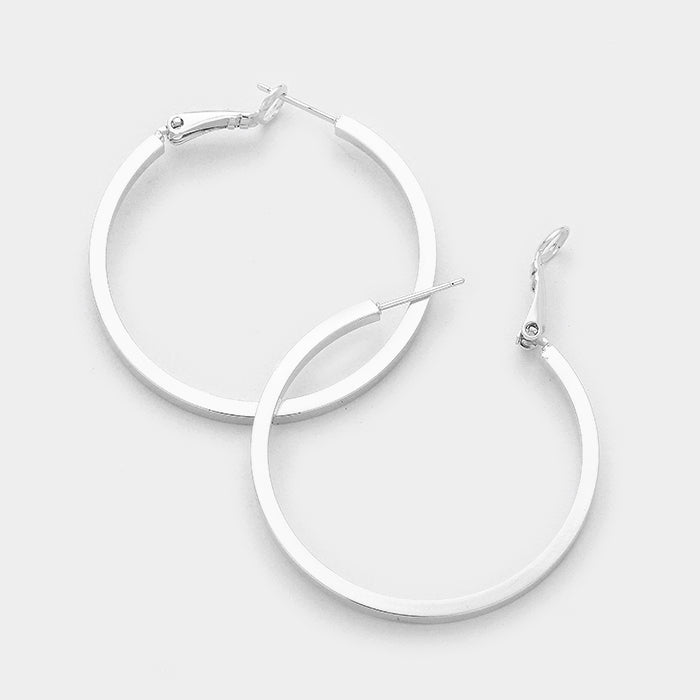 iLLASPARKZ 14K Gold Filled 1.5 inch Hypoallergenic Metal Hoop Earrings