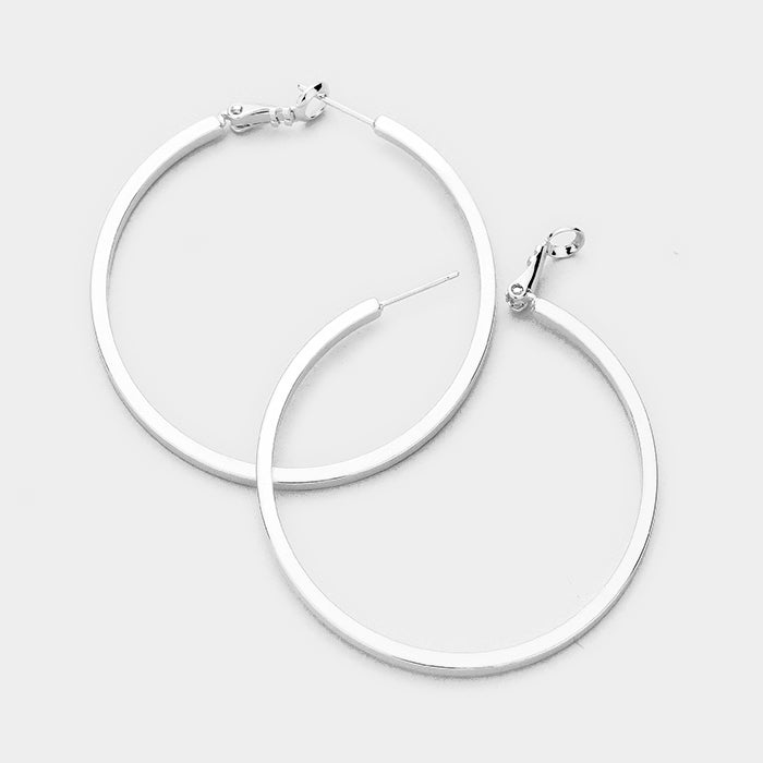 iLLASPARKZ 14K Gold Filled 2 inch Hypoallergenic Metal Hoop Earrings