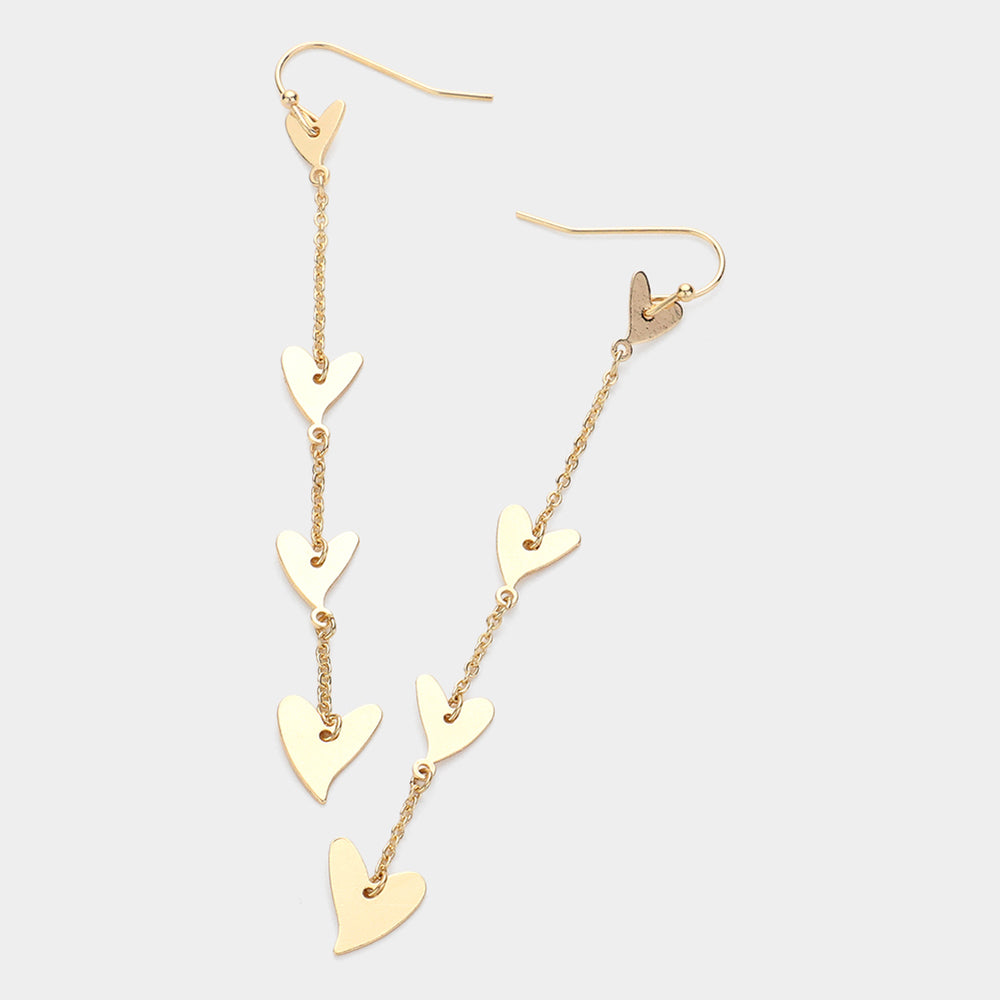 iLLASPARKZ Metal Heart Link Dropdown Earrings