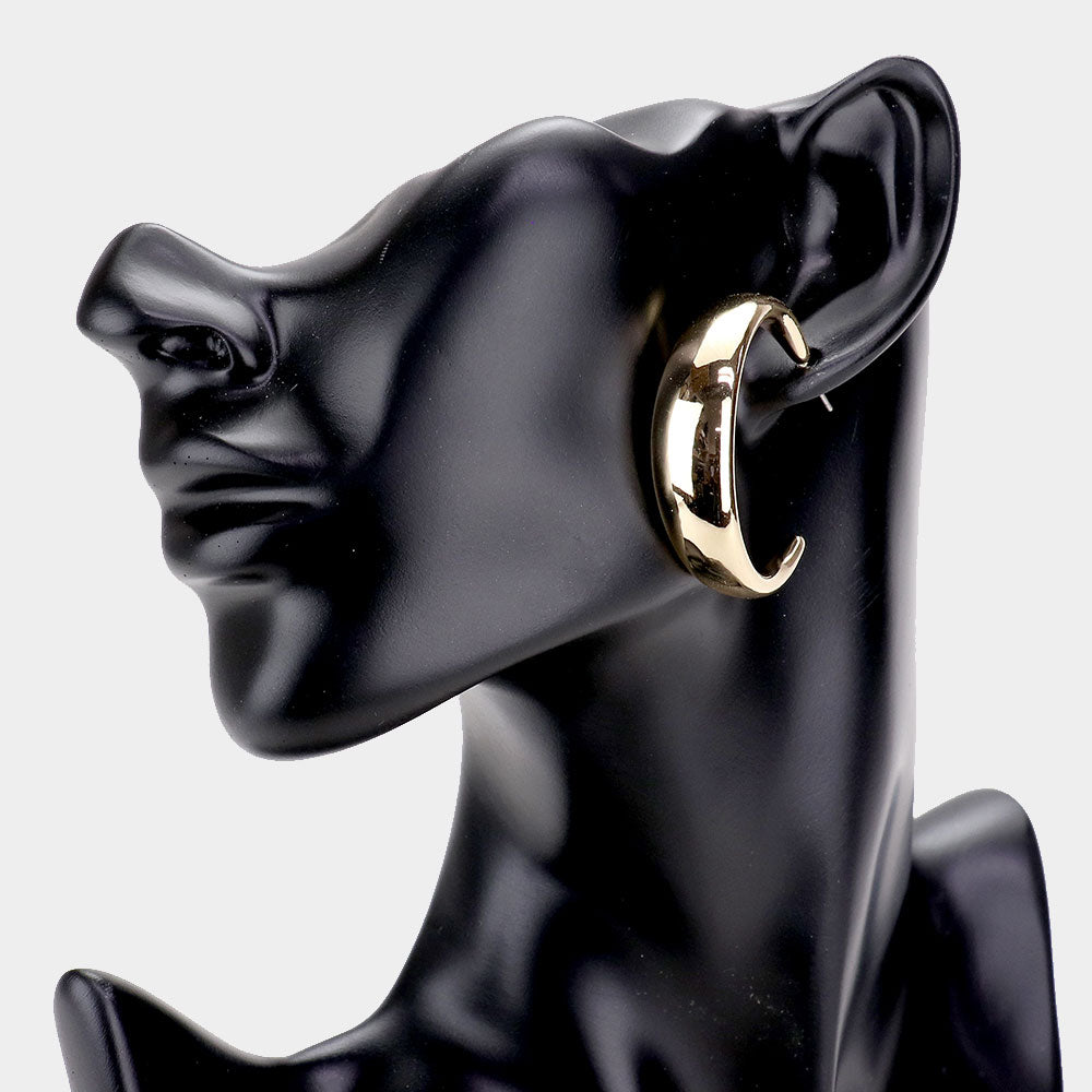 iLLASPARKZ Metal Half Hoop Earrings