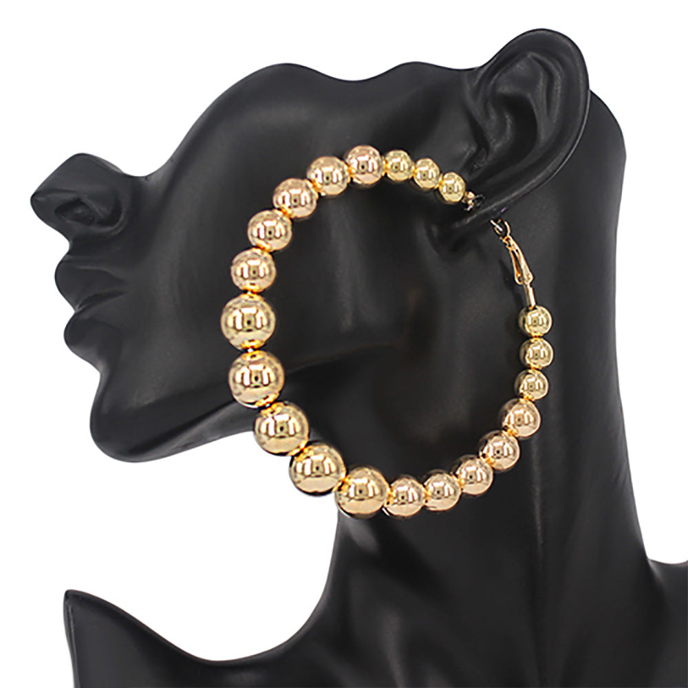 iLLASPARKZ Oversized Metal Bubble Hoop Earrings
