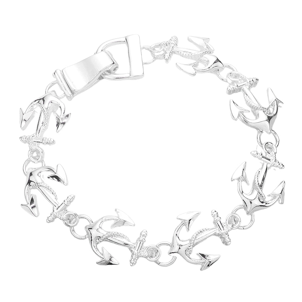iLLASPARKZ Nautical Anchor Link Magnetic Bracelet