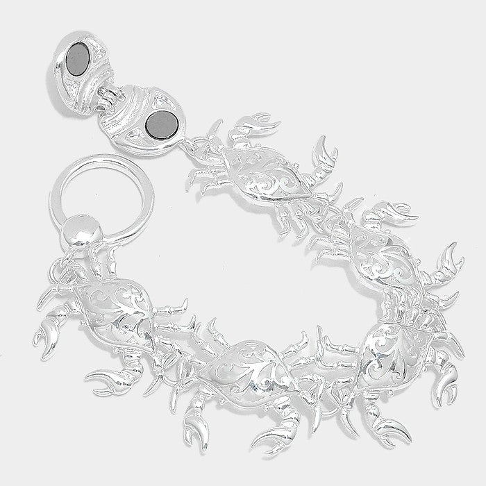 iLLASPARKZ Metal crab link magnetic bracelet