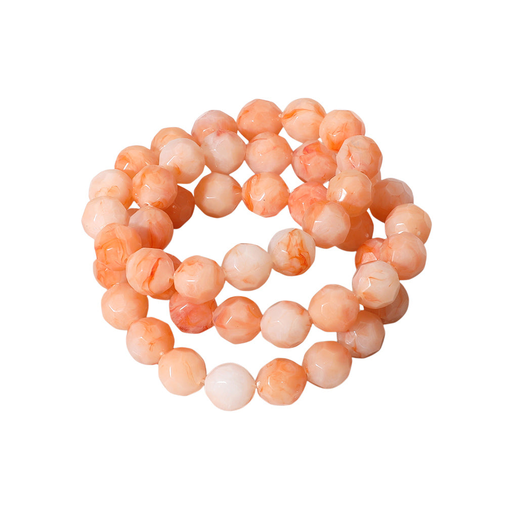 iLLASPARKZ 3PCS - Faceted Beaded Stretch Multi Layered Bracelets