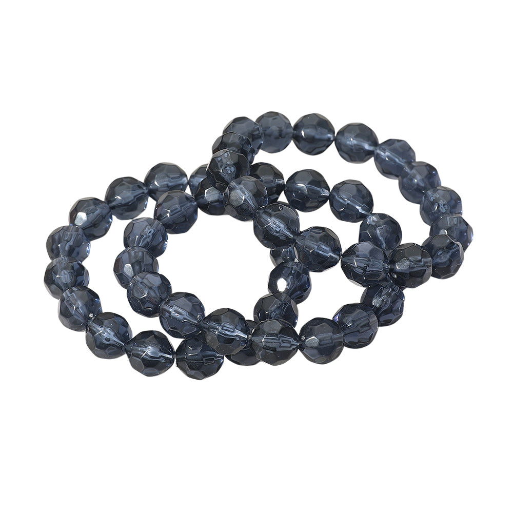 iLLASPARKZ 3PCS - Faceted Beaded Stretch Multi Layered Bracelets