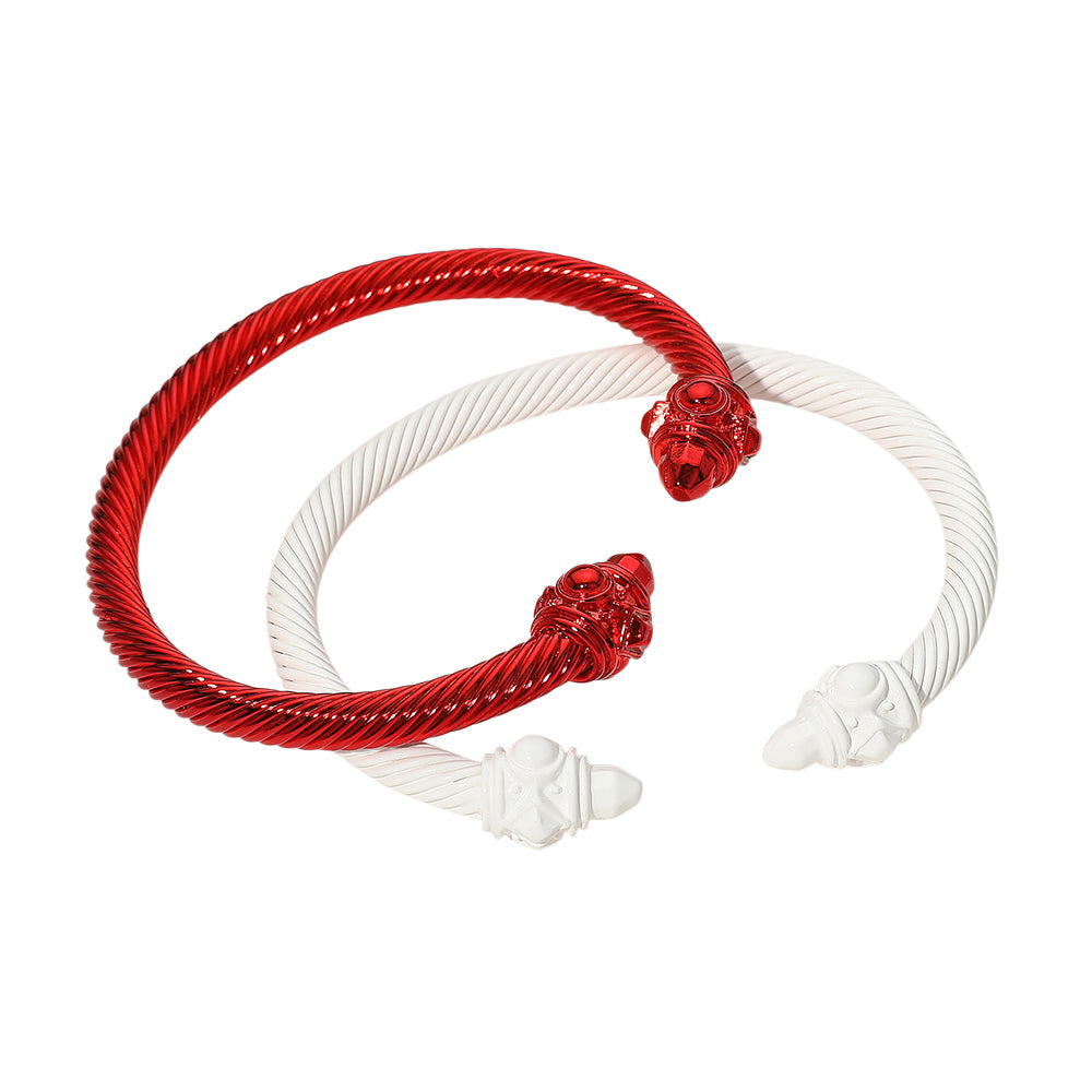 iLLASPARKZ 2PCS - Metal Twisted Cuff Bracelets