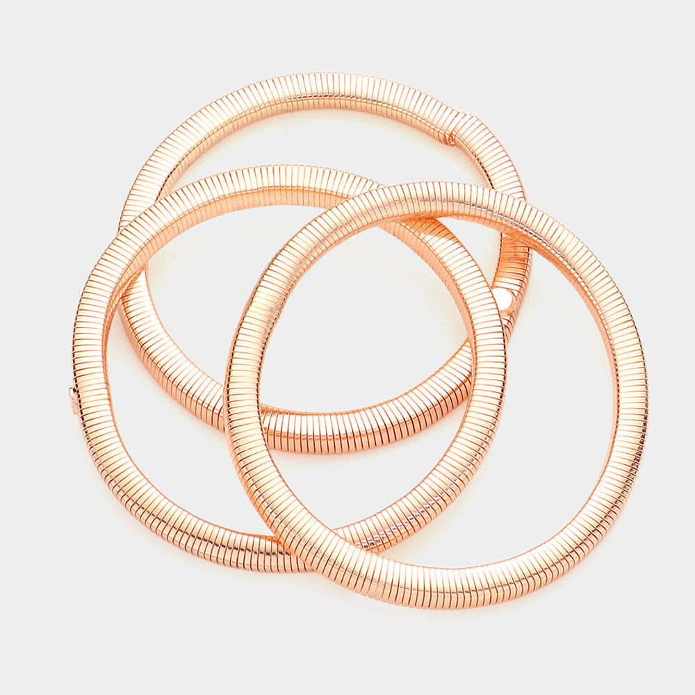 iLLASPARKZ 3PCS - Metal Stretch Bracelets