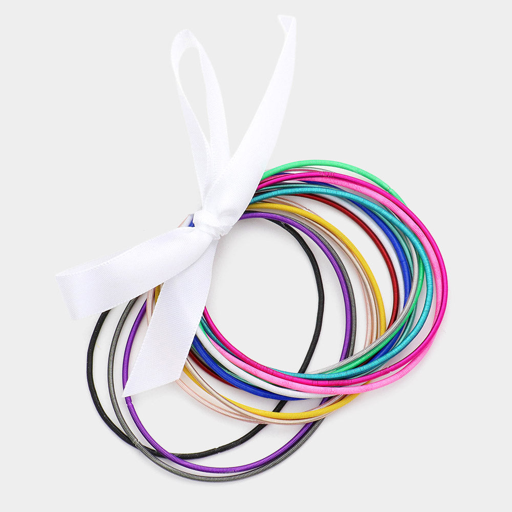 iLLASPARKZ 15PCS - Guitar String Stackable Stretch Bracelets