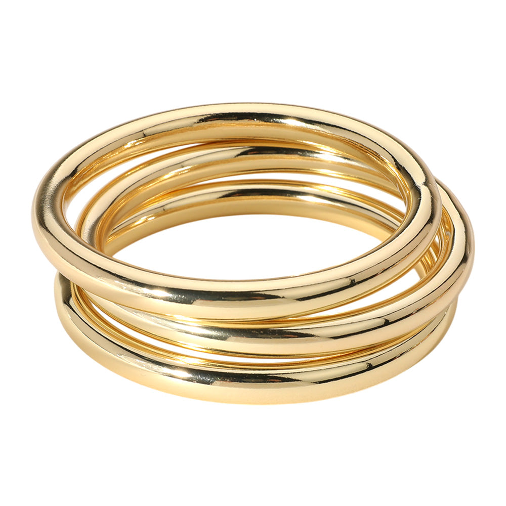 iLLASPARKZ 3PCS - Metal Stackable Bangle Bracelets