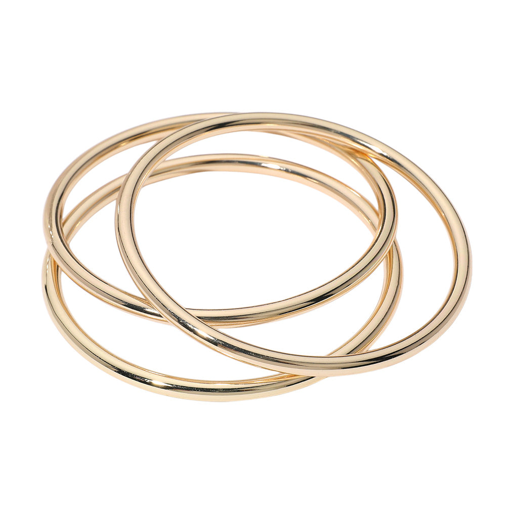 iLLASPARKZ 3PCS - Metal Bangle Multi Layered Bracelets