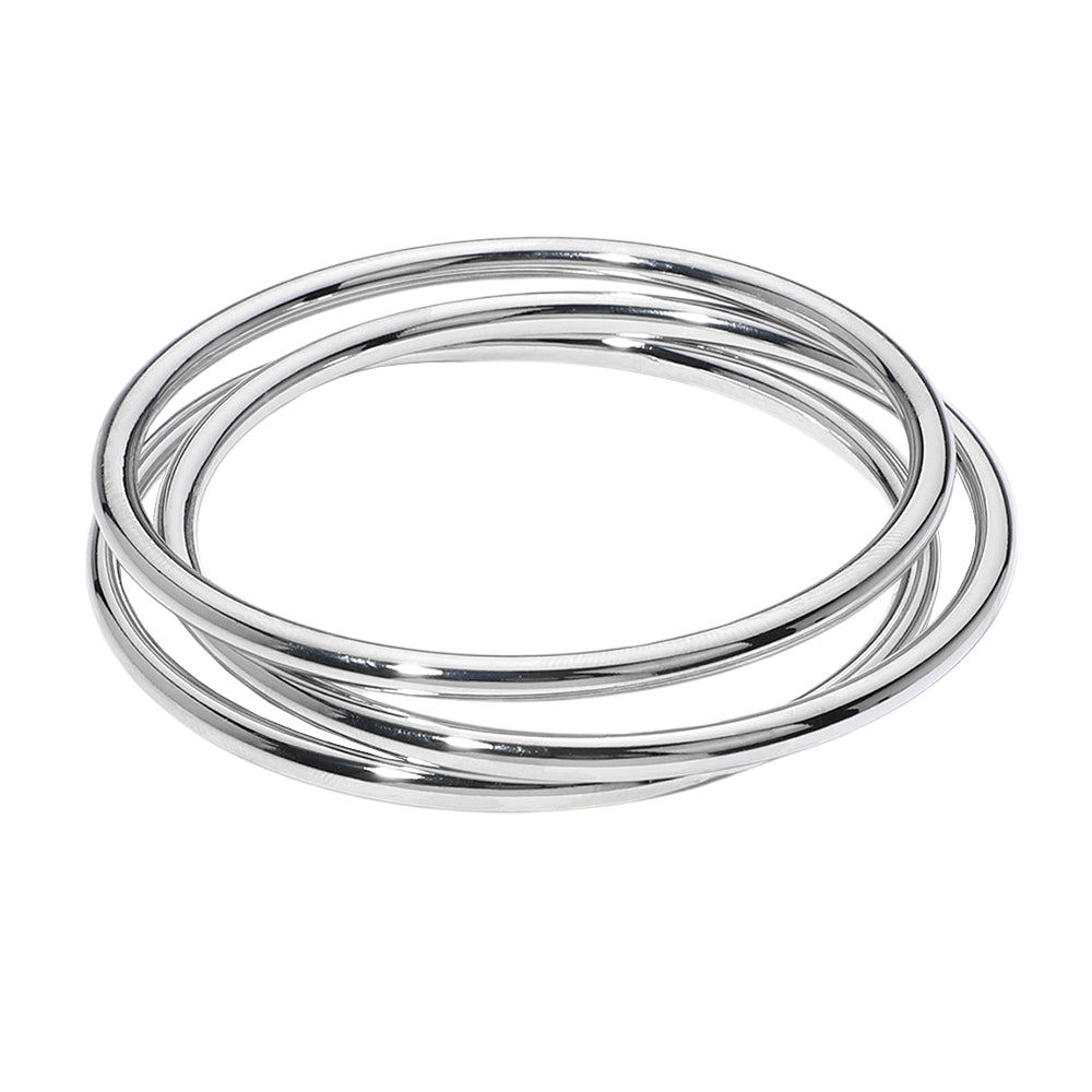 iLLASPARKZ 3PCS - Metal Bangle Multi Layered Bracelets