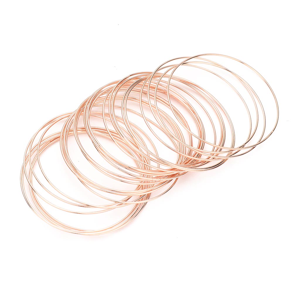 iLLASPARKZ 30PCS - Thin Metal Bangle Bracelets