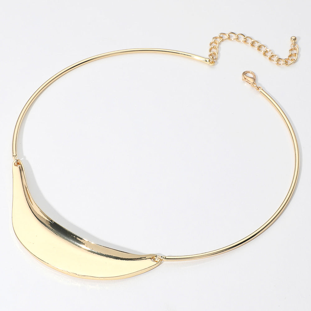 iLLASPARKZ Geometric Metal Plate Pointed Necklace