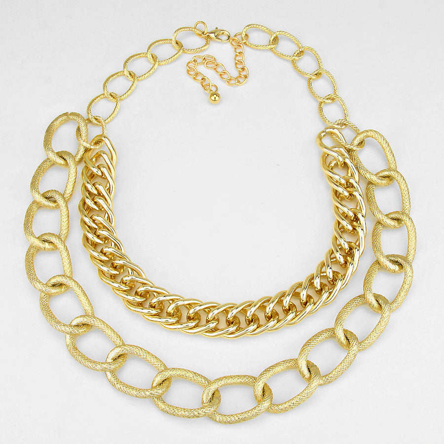iLLASPARKZ Mottled Swag Chain Necklace