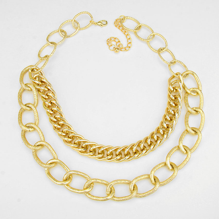 iLLASPARKZ Mottled Swag Chain Necklace