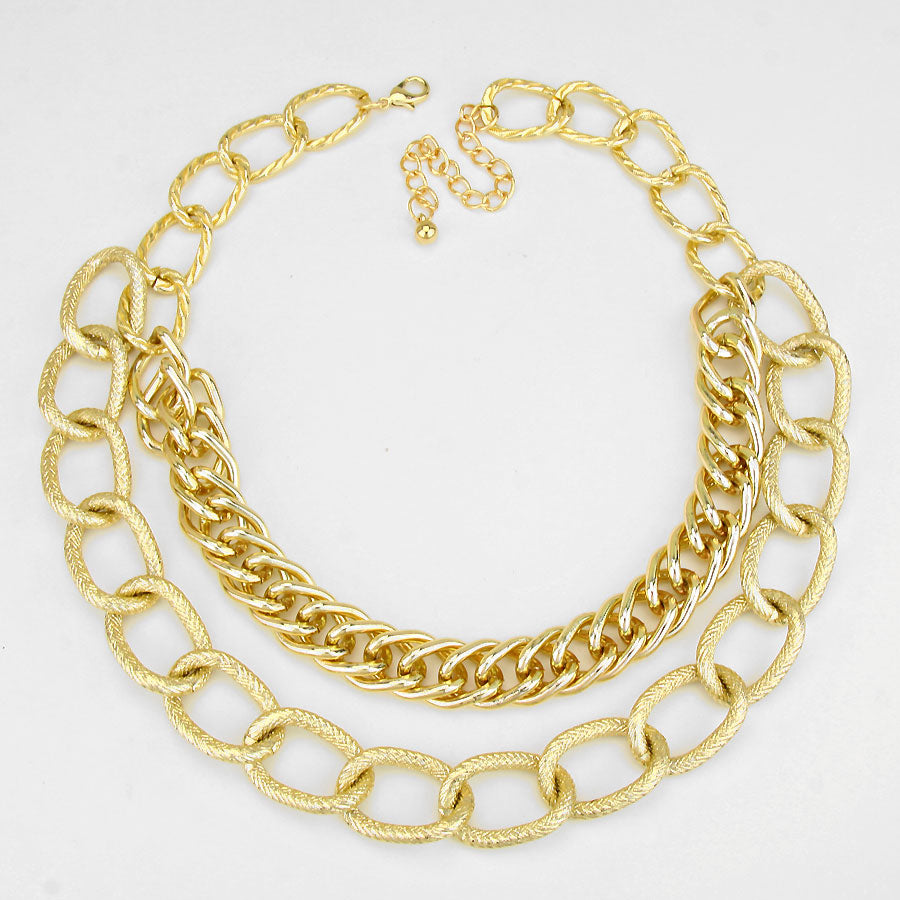 iLLASPARKZ Mottled Swag Chain Necklace