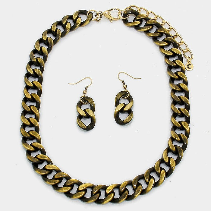 iLLASPARKZ Metal Curb Chain Necklace