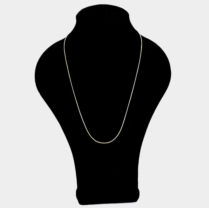 iLLASPARKZ 24 INCH, 1.4mm-Gold Plated Snake Chain Necklace