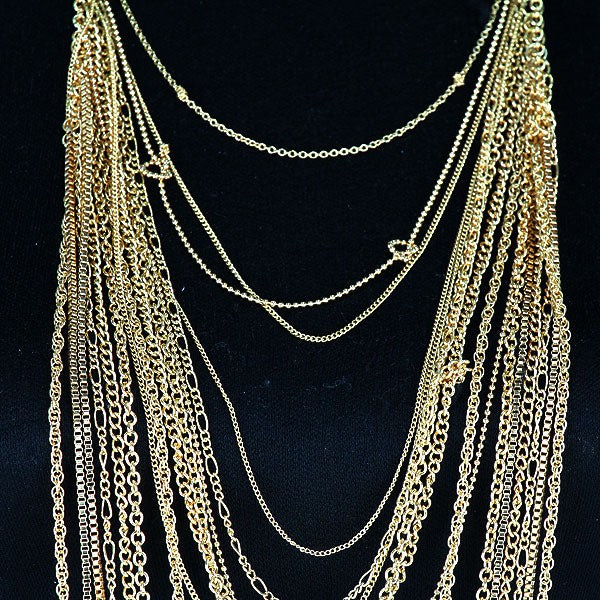iLLASPARKZ Elongated Draped Chain Necklace