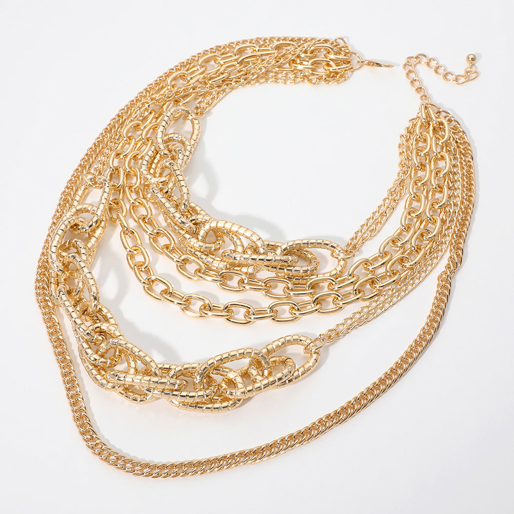 iLLASPARKZ Chunky Multi Layered Statement Necklace