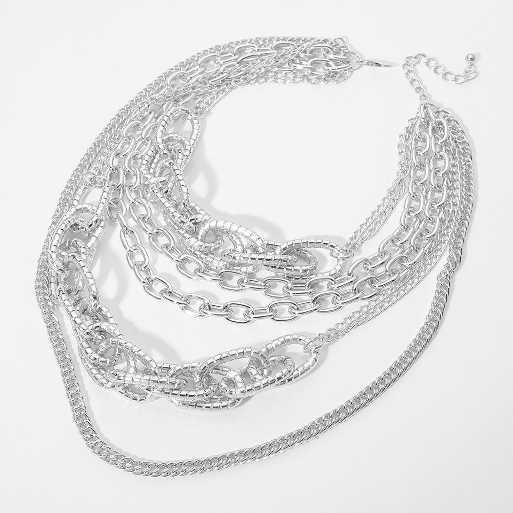 iLLASPARKZ Chunky Multi Layered Statement Necklace