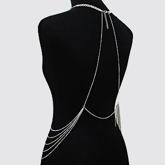 Criss-Crossed Necklace Body Chain