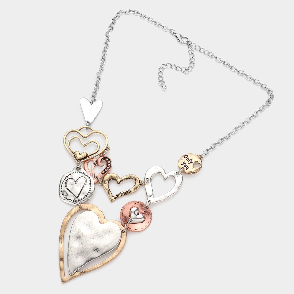 iLLASPARKZ Metal Heart Link Necklace