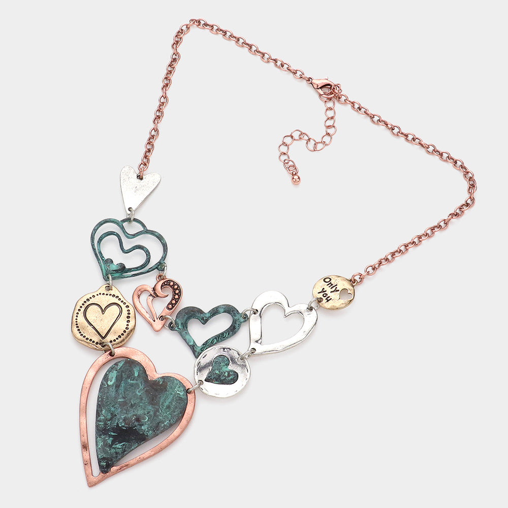 iLLASPARKZ Metal Heart Link Necklace