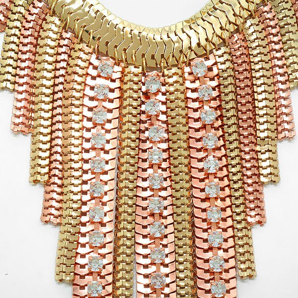 iLLASPARKZ Lightweight Striped Chain Necklace