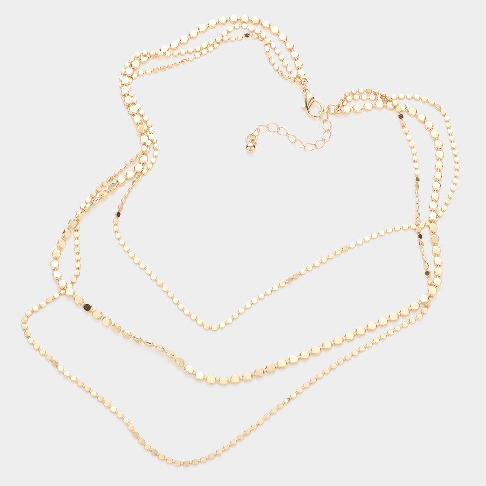 iLLASPARKZ Metal Chain Triple Layered Necklace