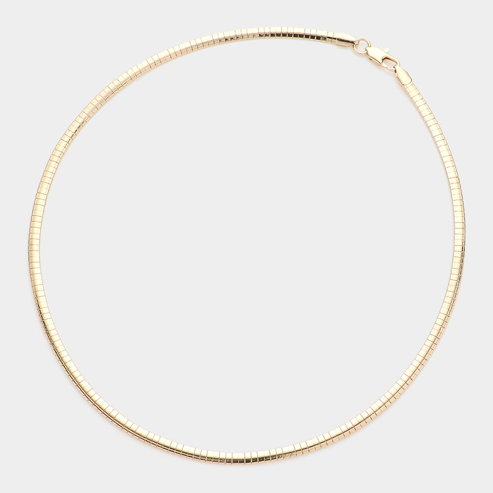 iLLASPARKZ 18 Inch Omega Chain Necklace