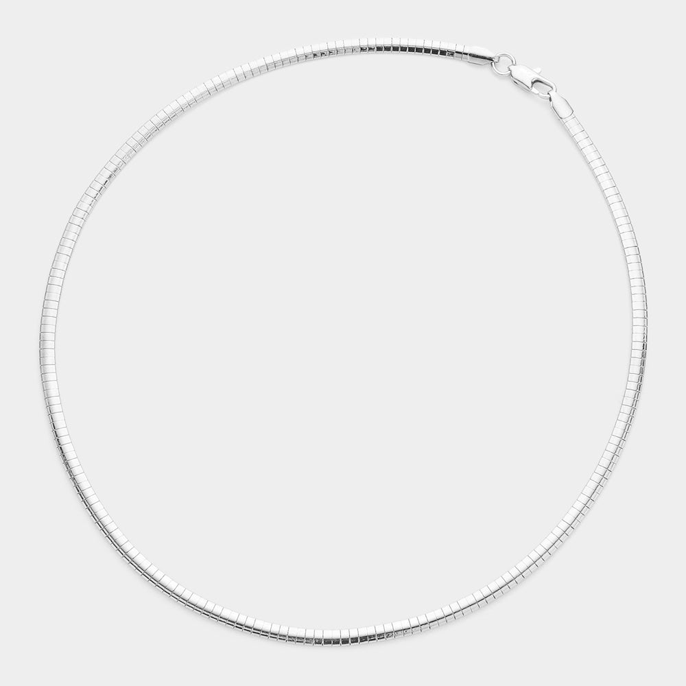 iLLASPARKZ 18 Inch Omega Chain Necklace