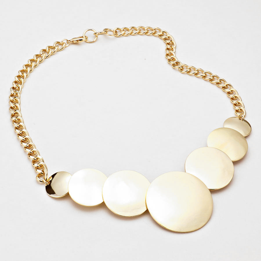 iLLASPARKZ Graduated Disk Chain Necklace