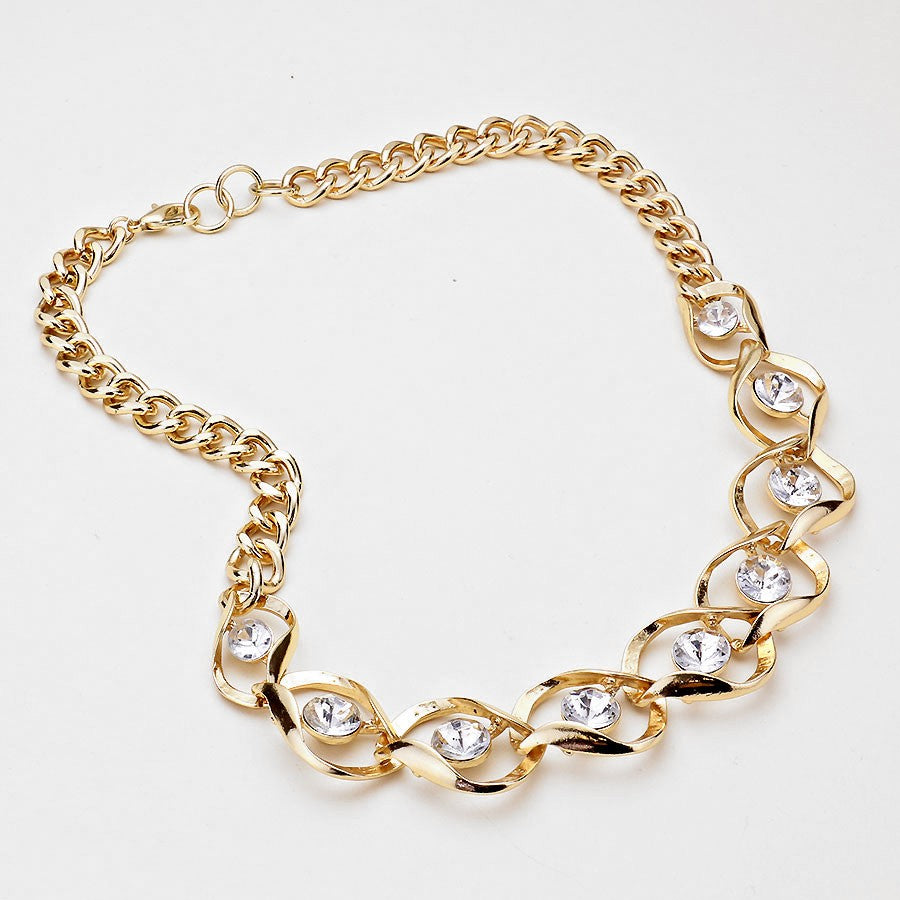 iLLASPARKZ Fancy Glass Chain Necklace