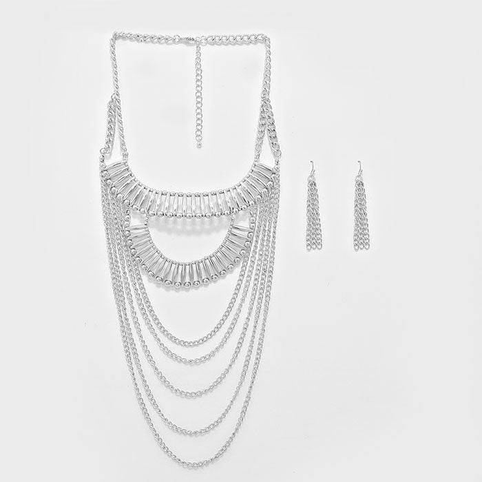 iLLASPARKZ Draped Metal Chain Necklace
