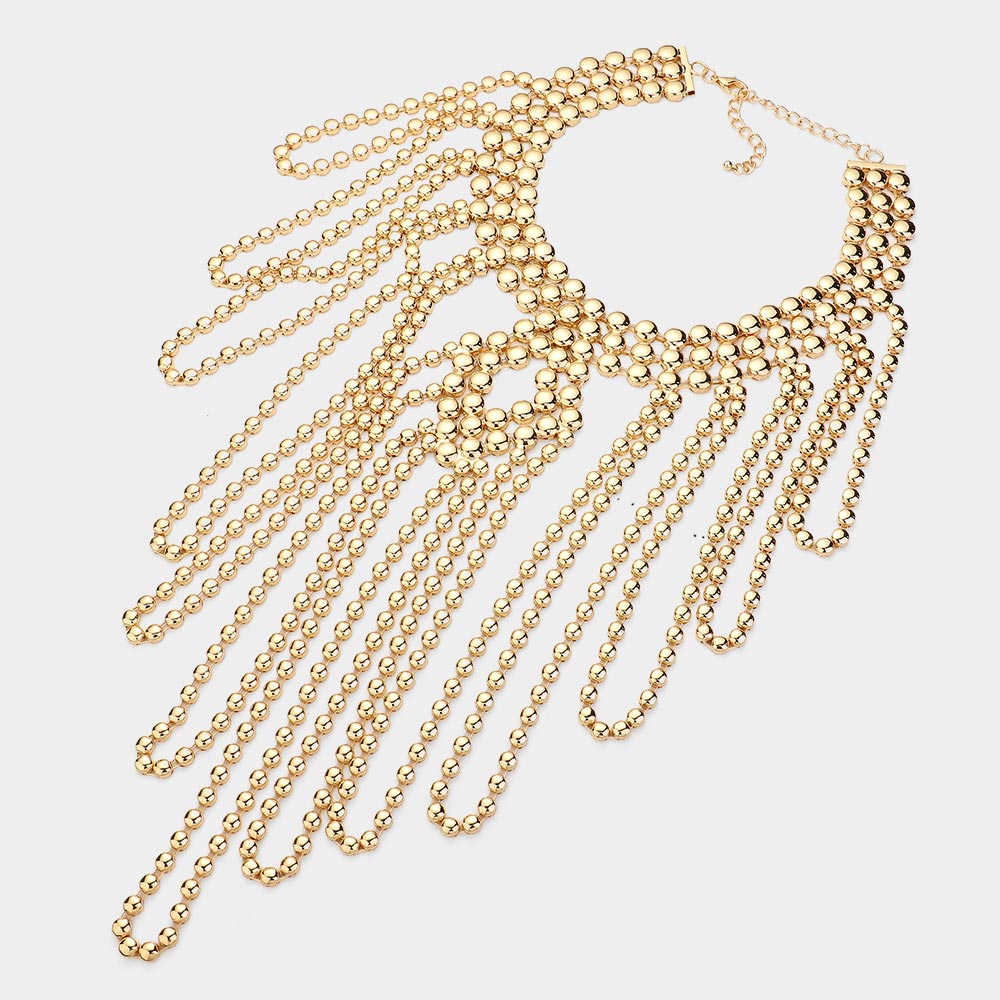 iLLASPARKZ Metal Ball Statement Necklace