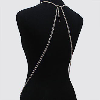 Draped Fringe Necklace Body Chain