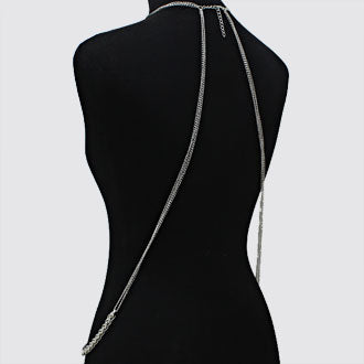 Metal Swirl Necklace Body Chain