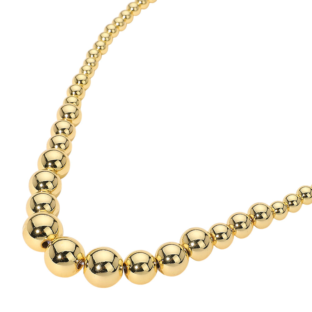 iLLASPARKZ Stainless Steel Ball Beaded Chain Necklace