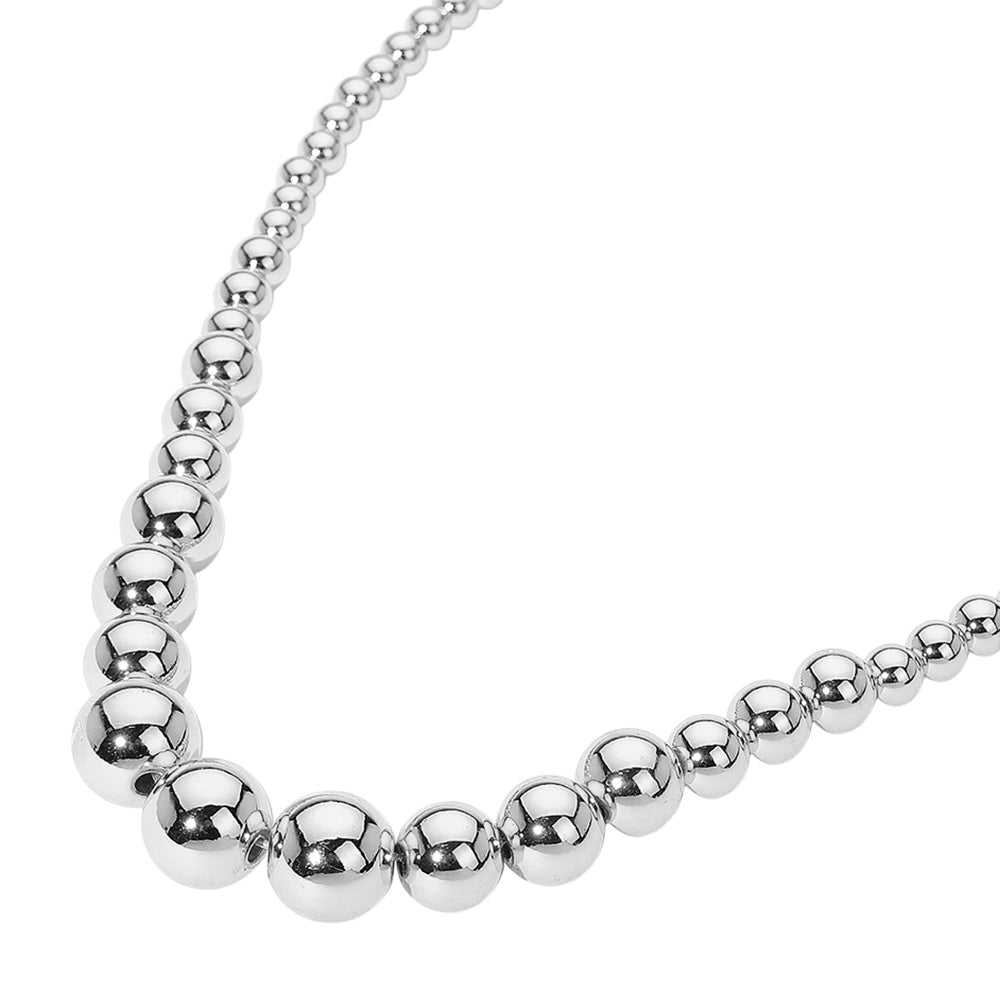 iLLASPARKZ Stainless Steel Ball Beaded Chain Necklace
