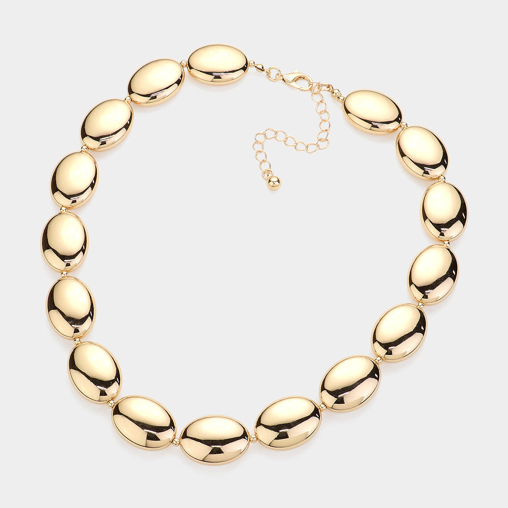 iLLASPARKZ Metal Pebble Necklace