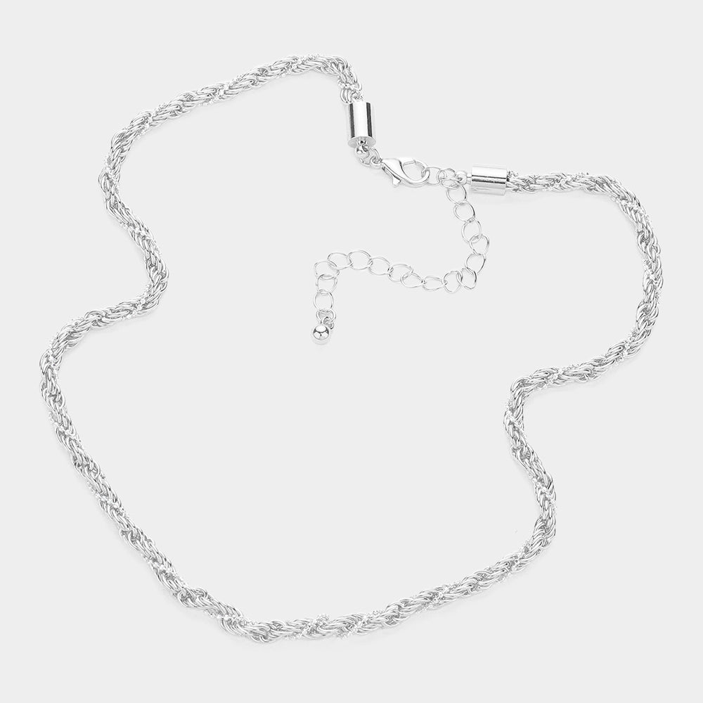 iLLASPARKZ Twisted Metal Chain Necklace